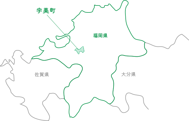 福岡県　宇美の地図